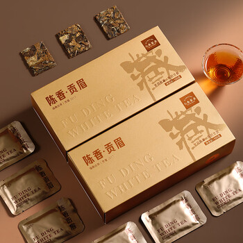 七春白茶福鼎 老白茶贡眉 小茶饼茶叶礼盒300g端午节送礼送老师毕业季