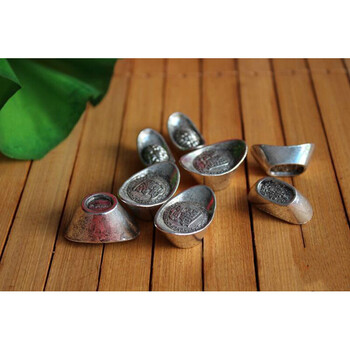 仿古古玩古钱银币大清银库元宝做旧银锭仿古银元宝招财进宝小元宝