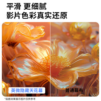 英微（IN&VI）投影幕布隐藏嵌入式72英寸16:9TF白光子自动升降电动幕布天花拉线幕家用高清客厅投影仪屏幕