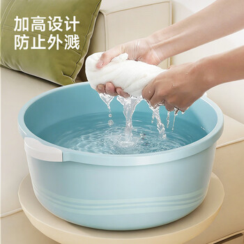 五月花洗脸盆大号38CM2只装  洗菜盆 洗脚盆 学生塑料盆 脸盆 泡脚盆
