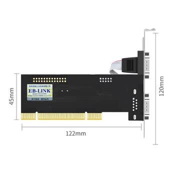 EB-LINK PCI串口卡电脑COM口扩展卡RS232工控机9针转接卡