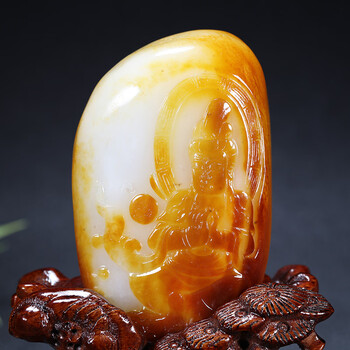 和田玉观音摆件- 京东