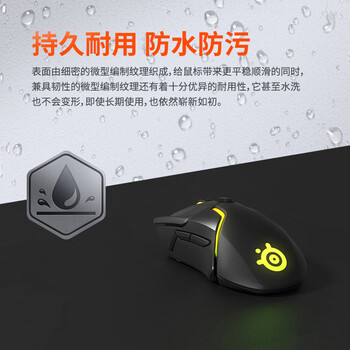 赛睿（SteelSeries）QcK Medium 游戏鼠标垫大号 鼠标垫游戏电竞 电竞fps顺滑鼠标垫 CSGO 无畏契约 M号 320*270*2mm