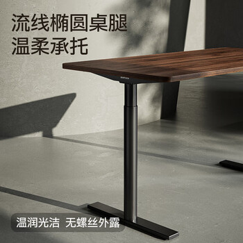 Brateck北弧双电机电动升降桌台式电脑桌办公桌学习桌电竞桌家用书桌子M1