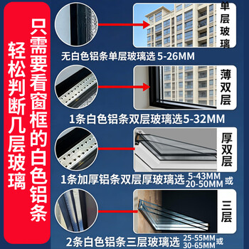 官佳超强磁家用25-50MM擦玻璃神器双面擦双层中空三层家政专用