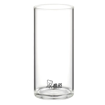 希诺单层玻璃杯牛奶杯果汁杯家用喝水杯子耐高温高硼硅透明杯445ml