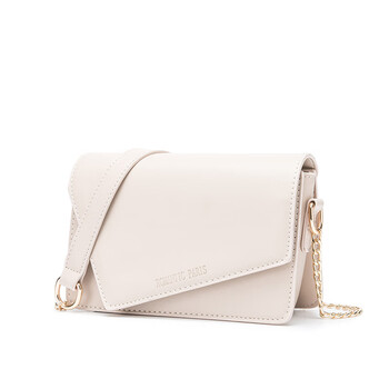 小包包女士2019新款潮韩版时尚百搭简约ins链条包单肩斜跨包 浅杏色