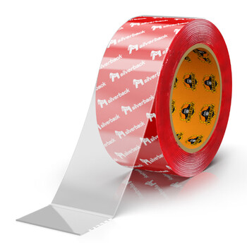 银背强力无痕双面胶易撕无残留 高粘度无痕双面胶粘贴片车用不留胶 1厘米*5米*1mm