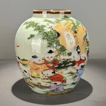 中国清時代豆青釉花瓶 ④c 清朝青磁壺 清時代 中国 磁器 焼き物 陶器 青磁 釉薬 花瓶 仏花器