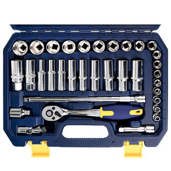 长城套筒工具套装多功能汽修组套工具中飞棘轮扳手10mm58件 405058 长城套筒工具套装多功能汽修组套工具中飞棘轮扳手10mm58件 405058