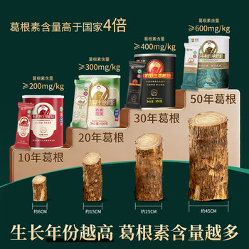 多跃30年有机野生葛根粉老柴葛500g独立包冲饮代餐粉非遗特产纯正葛粉
