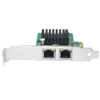 魔羯（MOGE）intel82576芯片 台式机内置网卡PCIE千兆双口网卡服务器工业相机采集卡双口软路由ROS汇聚 MC2254