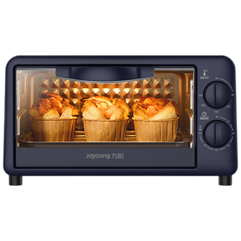 九阳（Joyoung）家用多功能电烤箱 10L大容量定时控温上下独立控温可视披萨红薯烤炉箱 KX10-V601