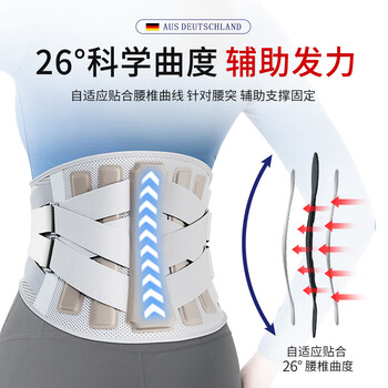立姿（lizi）护腰带腰间盘突出腰椎腰肌劳损腰托腰围保暖钢板固定久坐透气L
