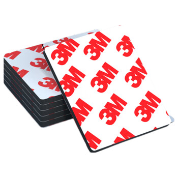 3MEVA泡棉双面胶带 泡沫双面胶墙面免钉加厚固定胶免打孔 40*50mm（20片）-黑色