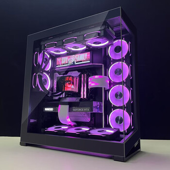 追风者（PHANTEKS）NV7全视景无立柱海景房机箱(ARGB灯控/可置换I/O /支持3面360水冷/双5090显卡)