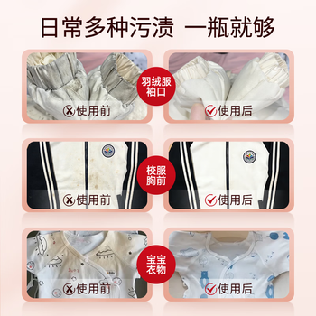 菲碧清 刷式衣领净250ml 领洁净领必净强力羽绒服去污渍高效洁白去黄