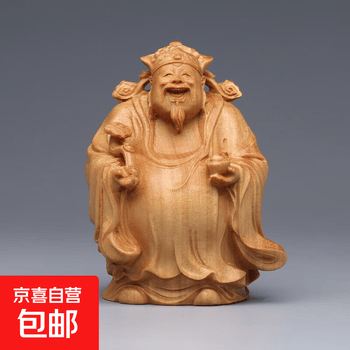 黄杨木雕福禄寿图片- 京东