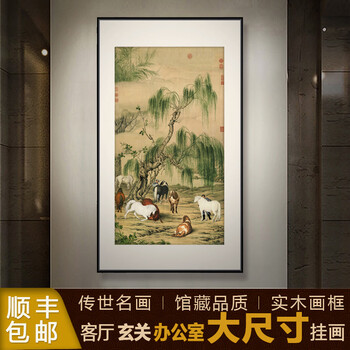 郎世宁八骏图价格报价行情- 京东