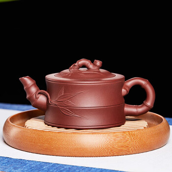 紫砂壷 宜興 竹筐壺 泡茶壺 茶器 Amazon | 天香茶行 宜興紫砂壺 梅報春（王建英・濃茶）270ml