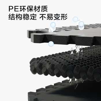 PROIRON普力艾 健身房地垫运动地胶跑步机专用隔音垫地板垫 1cm厚18片装