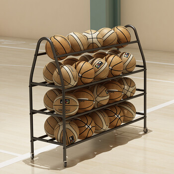 兵戎 篮球展示陈列架移动推车足球收纳架排球货架学院篮球整理置物架 A型架黑色 139*38*112cm G 兵戎 篮球展示陈列架移动推车足球收纳架排球货架学院篮球整理置物架 A型架黑色 139*38*112cm G