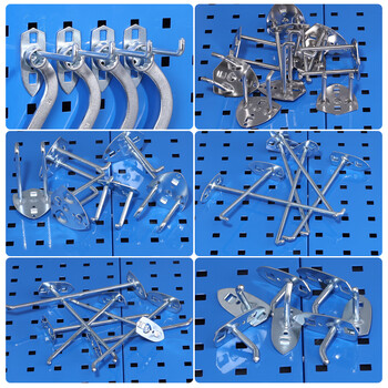驰兔 五金工具挂板 工具架 工作台 工具柜 方孔挂钩套装 H7(不含挂板) 驰兔 五金工具挂板 工具架 工作台 工具柜 方孔挂钩套装 H7(不含挂板)