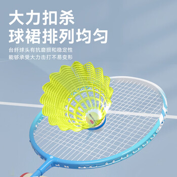 京东京造 巡航羽毛球10个装尼龙耐打青少年训练尼龙羽毛球塑料胶练习羽球