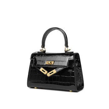 minitmute鳄纹裂皮黑色小号mini包/双肩带 Bottega Veneta Mini Loop 包女士- 黑色阿联酋| Level Shoes