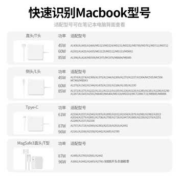 毕亚兹 苹果笔记本电脑充电器45W适用MacBook iPad Air Pro电源适配器线磁吸直头T型A1466 A1465 A1436 毕亚兹 苹果笔记本电脑充电器45W适用MacBook iPad Air Pro电源适配器线磁吸直头T型A1466 A1465 A1436