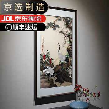 松梅双鹤图价格报价行情- 京东