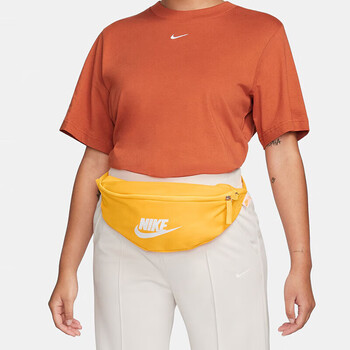 耐克（NIKE）男女腰包 单肩包斜挎包胸包休闲包DB0490-845 橙黄