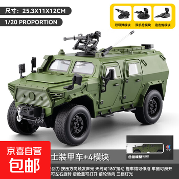 レア！1/24 装甲車　ミニカー　東風汽車集団　東風　EQ2050 猛士 東風猛士 (Dongfeng Mengshi) CSK181装甲攻撃車 (ミニカー) - ホビー