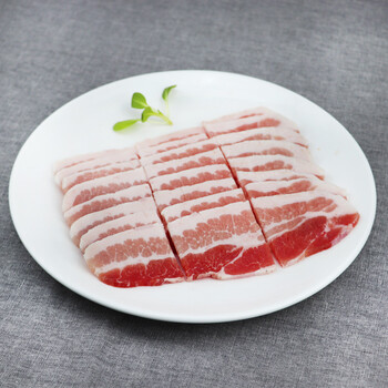 薄五花肉片新鲜五花肉烤肉韩国烤肉食材韩式烧烤配菜材料猪肉250g