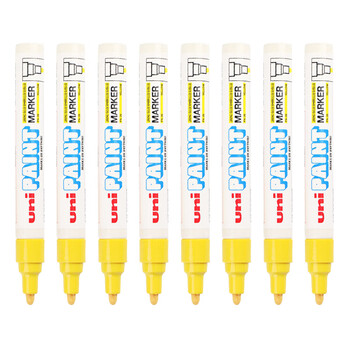 三菱(Uni) PX-20 中字油漆笔(黄色) 2.2-2.8mm(12支装)(可用于汽车补漆) 三菱(Uni) PX-20 中字油漆笔(黄色) 2.2-2.8mm(12支装)(可用于汽车补漆)