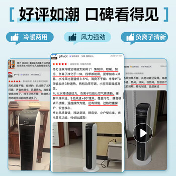 格力（GREE）【冷暖两用】冷风空调扇制冷风扇家用水冷风机电风扇取暖器暖风机负离子加湿加水降温KS-04S68RDg