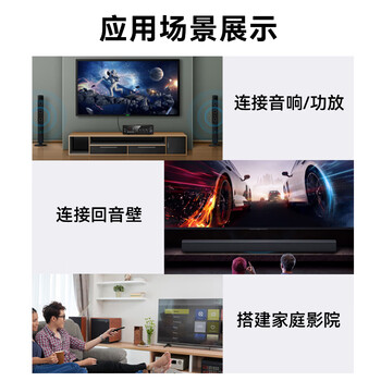 臻威（ZHENWEI）RCA莲花头数字同轴SPDIF音频线低音炮发烧级公对公转接器5.1声道电视音响箱功放连接线-10米