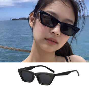 jennie遮阳墨镜女夏ins复古欧美风街拍猫眼辣妹太阳眼镜网红凹造型