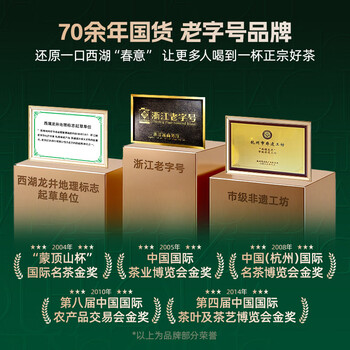 卢正浩绿茶龙字西湖龙井茶特级50g2026新茶预售明前茶叶满觉陇源头直发