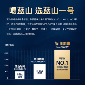 RA.BURI牙买加蓝山一号咖啡豆原料进口已烘焙送礼精品礼盒套装114g*2桶装