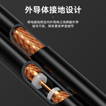 臻威（ZHENWEI）RCA莲花头数字同轴SPDIF音频线低音炮发烧级公对公转接器5.1声道电视音响箱功放连接线-10米