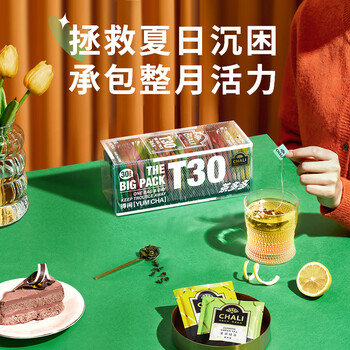 CHALI 冷泡茶包 水果茶 T30茶多多96g30包 15种多口味组合