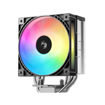 九州风神（DEEPCOOL）玄冰400ARGB黑色CPU风冷散热器/升级塔体/ARGB风扇/热管偏置不挡内存/多平台支持