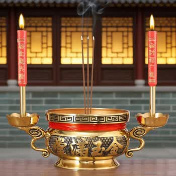 双耳铜香炉图片- 京东