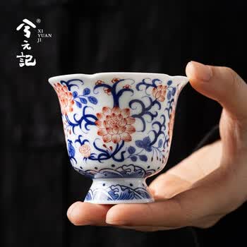 元時代　釉里紅龍文高足杯 元代釉里红高足杯特征|陶瓷,瓷器鉴赏知识|样子收藏网,记录传统艺术品