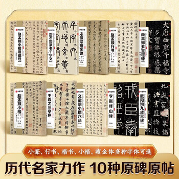 华夏万卷颜真卿多宝塔碑毛笔字帖碑帖 书法入门临摹软笔初学者练习临摹教程配视频范本培训班文房四宝