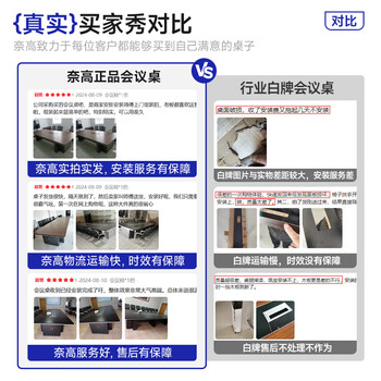奈高会议桌长条现代长方形会议室办公桌会议洽谈工作台3.0米带储物柜 奈高会议桌长条现代长方形会议室办公桌会议洽谈工作台3.0米带储物柜