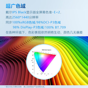 戴尔（DELL）电脑办公显示器 2K显示器 27英寸 IPS 120Hz高刷 Type-C15W 旋转升降 U2724D