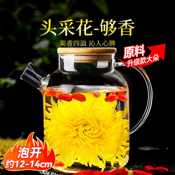 贡苑【一朵顶4朵超大朵】金丝皇菊花茶独立装特一朵一壶9朵级13.5g
