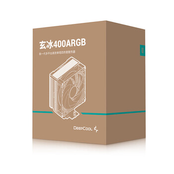 九州风神（DEEPCOOL）玄冰400ARGB黑色CPU风冷散热器/升级塔体/ARGB风扇/热管偏置不挡内存/多平台支持